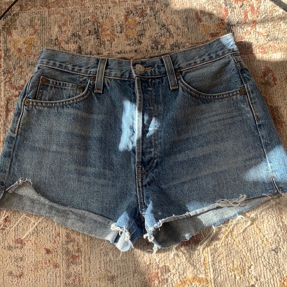 RE/DONE Original High Rise Denim Shorts 27 - Picture 2 of 6